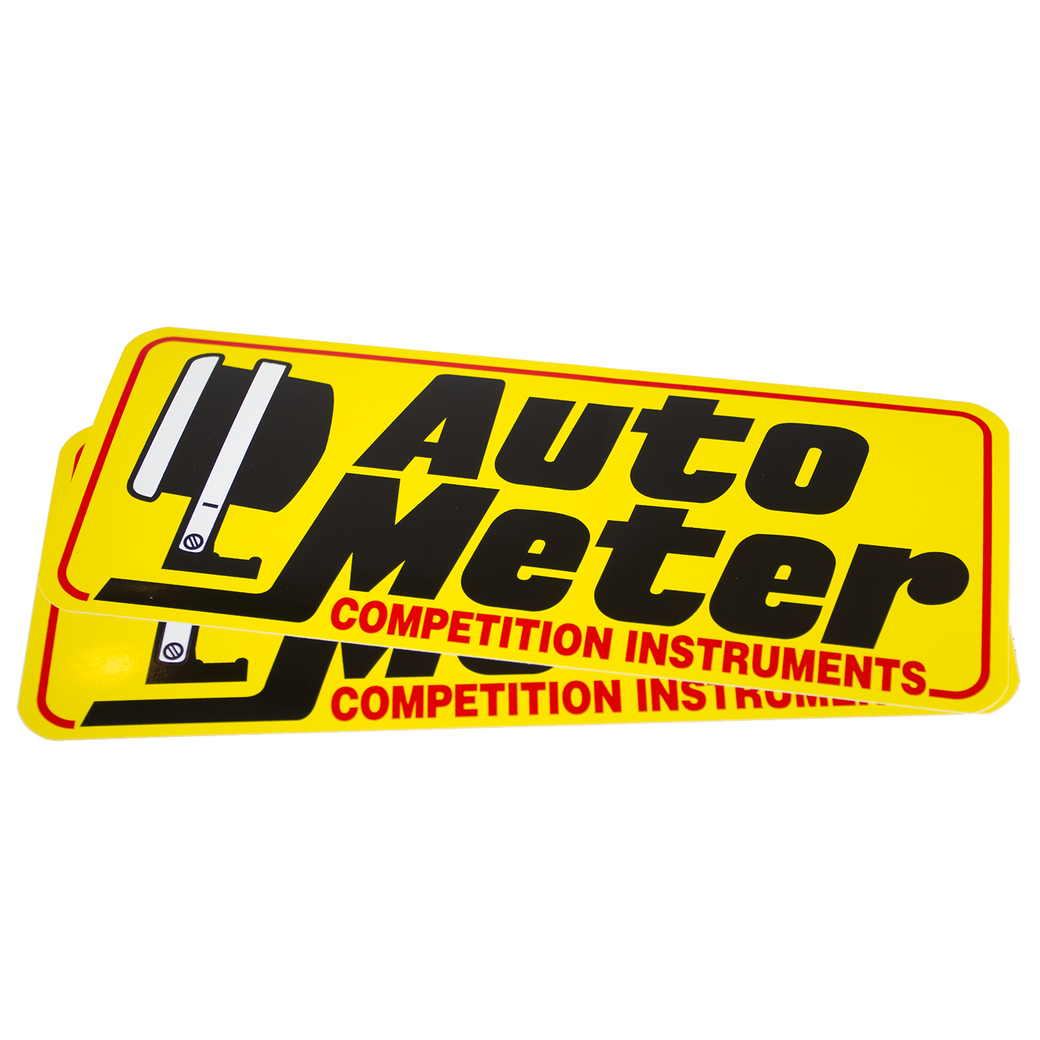 AutoMeter 0207 DECAL, CONTINGENCY, YELLOW, \'COMPETITION INSTRUMENTS\'